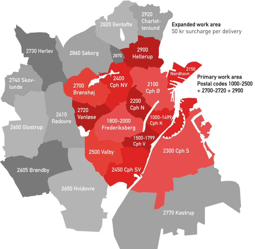 Zonekort københavn Zonekort